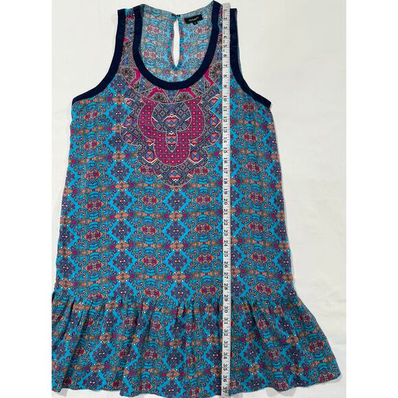 Tolani Women's Dress 100% Silk Printed Size Large (094) - Picture 11 of 11